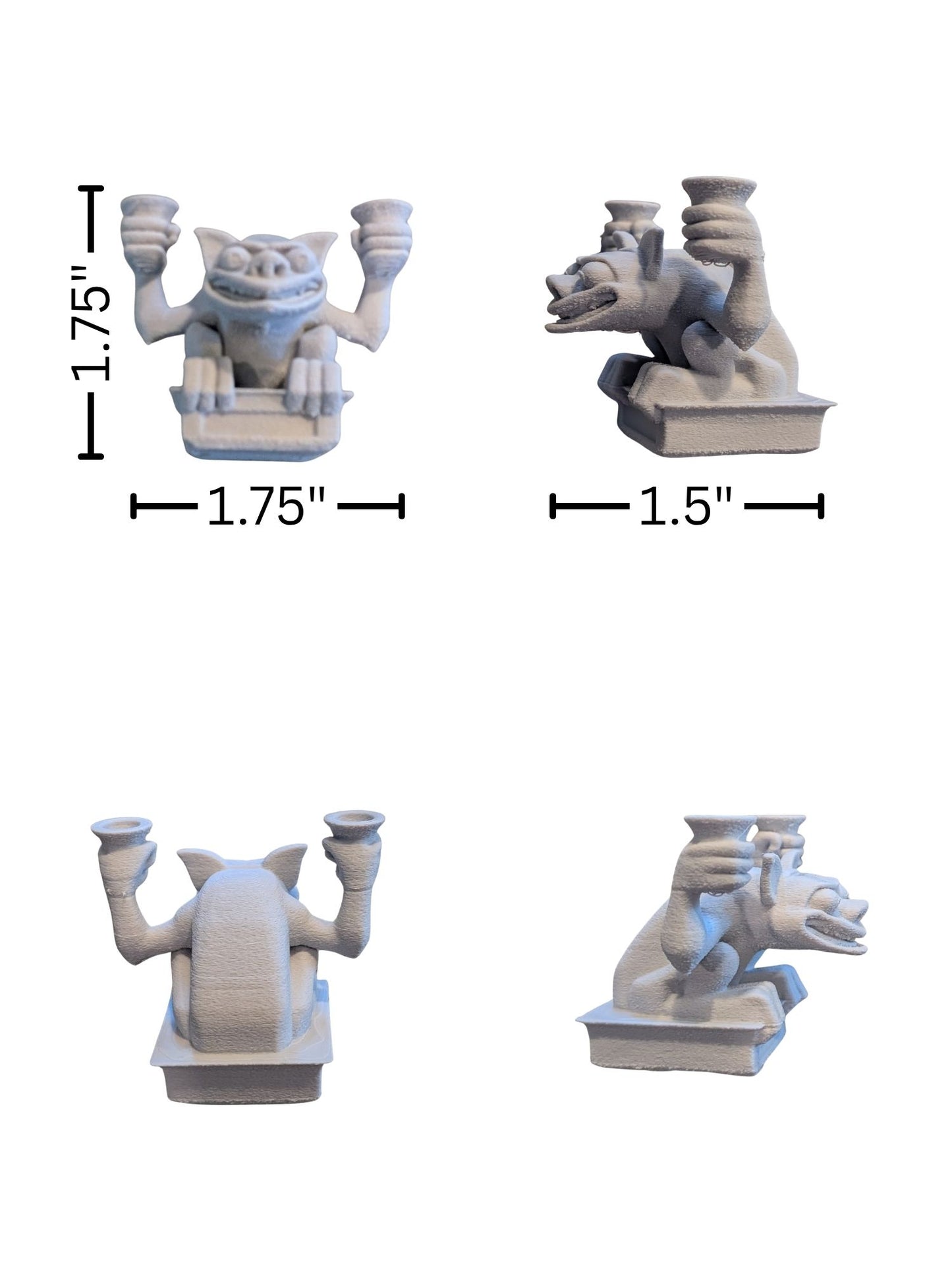 #1107 - (4) Four HM Gargoyle - Mini Figurine