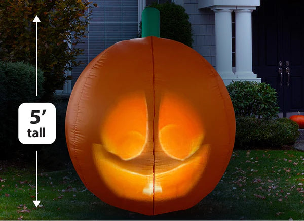 ANIMAT3D Inflatable Jabberin' Jack Talking Animated Inflatable Pumpkin