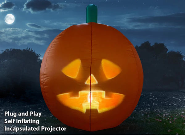 ANIMAT3D Inflatable Jabberin' Jack Talking Animated Inflatable Pumpkin