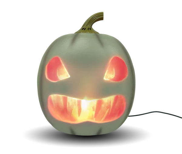 ANIMAT3D Jabberin' Jack Motion Sensor 12 Inch XL Talking Animated White Pumpkin