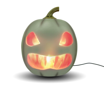 ANIMAT3D Jabberin' Jack Motion Sensor 12 Inch XL Talking Animated White Pumpkin