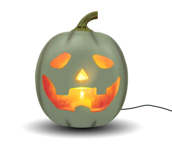 ANIMAT3D Jabberin' Jack Motion Sensor 12 Inch XL Talking Animated White Pumpkin