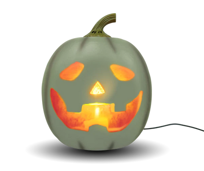 ANIMAT3D Jabberin' Jack Motion Sensor 12 Inch XL Talking Animated White Pumpkin