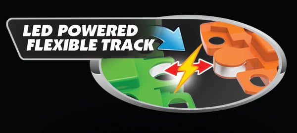 Twister Tracks LED Tracks 12' - Red Race Car Set