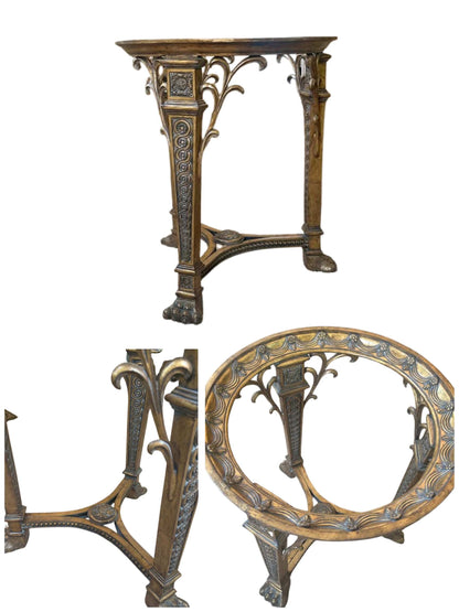 Premium Animated Crystal Ball with Victorian Metal Table