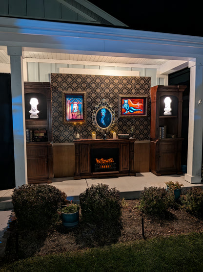 Haunted Mansion Gallery-Library with Animated Portraits