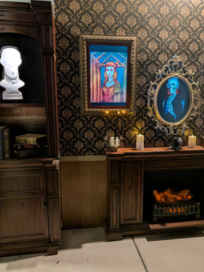 Haunted Mansion Gallery-Library with Animated Portraits