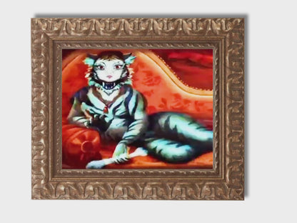 #4102 - Special Edition - HM Werecat Lady Animated Portrait