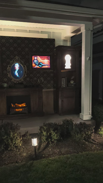 Haunted Mansion Gallery-Library with Animated Portraits